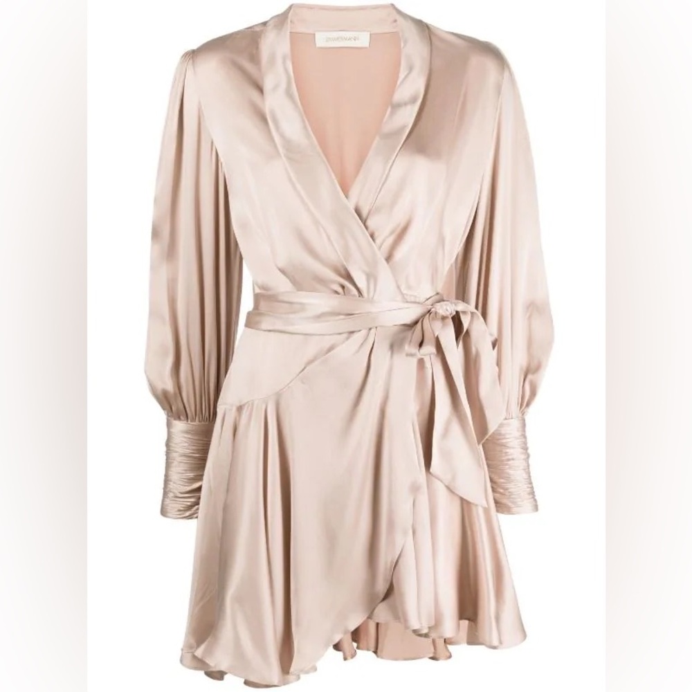 Zimmerman 100% Silk Wrap Dress